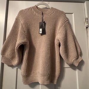 Future Collective Cream Knit Sweater